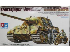 田宮 TAMIYA German Heavy Tank Destroyer Jagdtiger Mid Production Commander Otto Carius 1/35 NO.35307